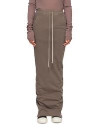 Rick Owens - Tower Pull On Pillar Maxi Skirt - Lyst