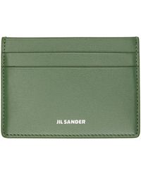 Jil Sander - Green Credit Card Holder - Lyst