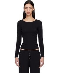 Leset - Pointelle Slim Fit Long Sleeve T-Shirt - Lyst