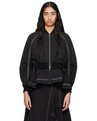 3.1 Phillip Lim - Laye Flounce Bomber Jacket - Lyst