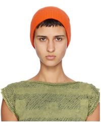 DIESEL - Orange K-rev Beanie - Lyst