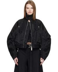 Sacai - Cotton Chino & Nylon Twill Bomber Jacket - Lyst