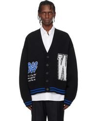 Off-White c/o Virgil Abloh - '00' Glide Diagonal Varsity Knit Cardigan - Lyst
