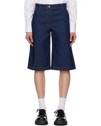 Maison Kitsuné - Indigo Workwear Denim Shorts - Lyst