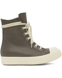 Rick Owens Chunky High-top Sneakers in Gray | Lyst