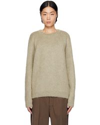 Lemaire - Gray Brushed Sweater - Lyst
