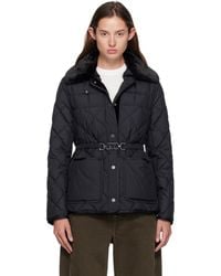 Moncler - Cygne Faux Fur-Trimmed Short Down Jacket - Lyst