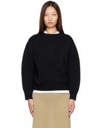 TOTEME - Oversized Crew Knit Sweater - Lyst