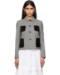 Comme des Garçons - Wool Gingham Check Jacket - Lyst