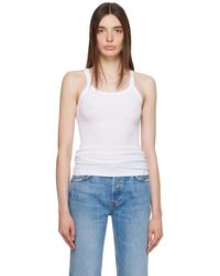 RE/DONE - White Hanes Edition Tank Top - Lyst