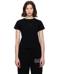 MM6 by Maison Margiela - Ribbed T-Shirt - Lyst