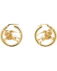Burberry - Knight Hoop Earrings - Lyst