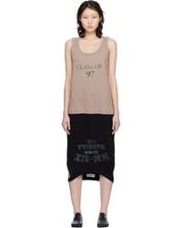 MM6 by Maison Margiela - Taupe Multi Wear Midi Dress - Lyst