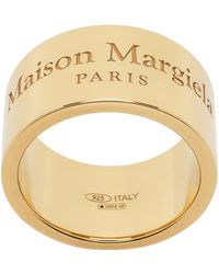 Maison Margiela - ゴールド ワイド バンドリング - Lyst