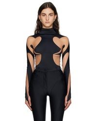 Mugler - Black Rodeo Bodysuit - Lyst