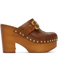 Chloé - Jeannette Wedge Clogs - Lyst