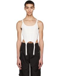 Dion Lee - Off-white Combat Corset Tank Top - Lyst