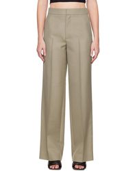 Gauchère - Taupe Wide-leg Trousers - Lyst