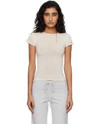 Skims - Off- Featherweight Cashmere Tee - Lyst