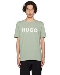 HUGO - ーン ロゴプリント Tシャツ - Lyst