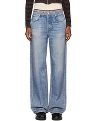 Rag & Bone - Jean Ample Bleu En Miramar - Lyst