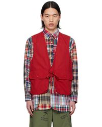 Engineered Garments - Enginee garments veste rouge à poches à rabat - Lyst
