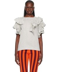 Dries Van Noten - Ruffled T-Shirt - Lyst