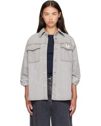 Palm Angels - Tree Logo Denim Overshirt - Lyst