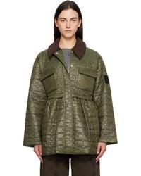 Ganni - Quilt Midi Jacket - Lyst