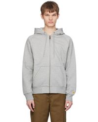 Carhartt - Pull à capuche gris - chase - Lyst