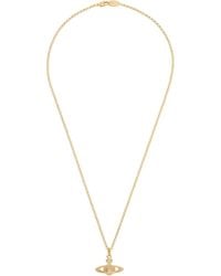 Vivienne Westwood - Mini Bas Relief Orb Pendant Necklace - Lyst