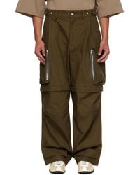 Mordecai - Khaki Cotton Cargo Pants - Lyst