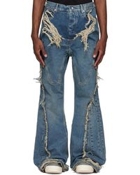 Rick Owens - Temple Slivered Bootcut Jeans - Lyst