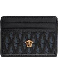 Versace - 'La Medusa' V Jacquard Card Holder - Lyst