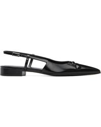 Marni - Leather Trunkaroo Pointed Toe Slingback Ballerina Flats - Lyst
