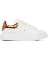 alexander mcqueen sneakers white gold