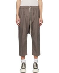 Rick Owens - Temple Drawstring Cropped Trousers - Lyst