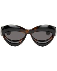 Loewe - Tortoiseshell Inflated Sunglasses - Lyst