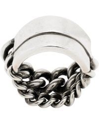 Ann Demeulemeester - Ize Double Chains Ring - Lyst