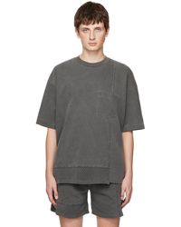 John Elliott - T-shirt reconstruit lucky gris à poche - Lyst
