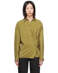 Lemaire - Straight Collar Twisted Shirt - Lyst