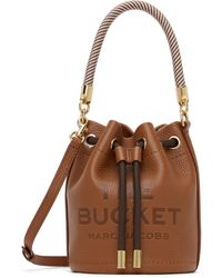 Marc Jacobs - ブラウン The Leather Mini Bucket バッグ - Lyst