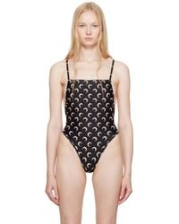 Marine Serre - Tan Jersey One Piece Swimsuit - Lyst