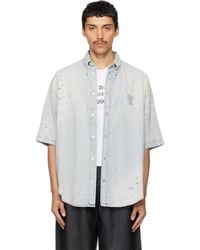 Acne Studios - Mended Denim Shirt - Lyst