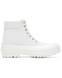 Jacquemus Lace-up Ankle Boots - White