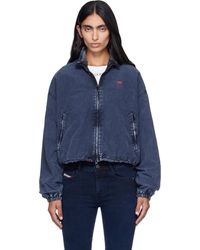 DIESEL - Faded Bomber Jacket - Lyst