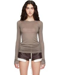 Rick Owens - Tower Rib Ls T-Shirt - Lyst