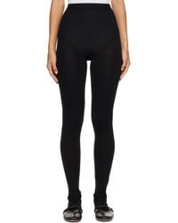 Bottega Veneta - Wool Rib Seamless Leggings - Lyst