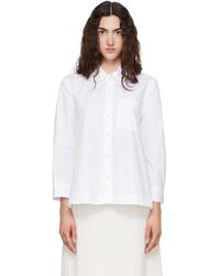 Simone Rocha - Embellished Cropped Petal Collar Shirt - Lyst