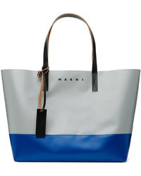 Marni - Gray & Blue Tribeca East West Tote - Lyst